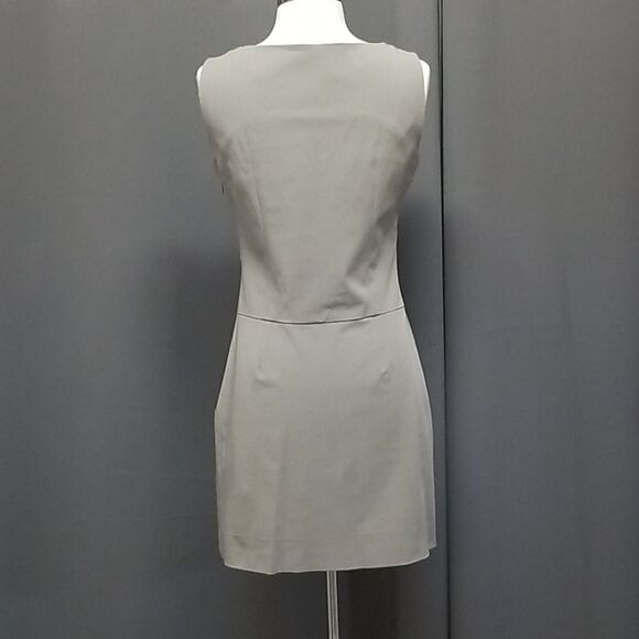 Theory Business Professional Gray Sheath Dress Sm - Picture 2 of 4